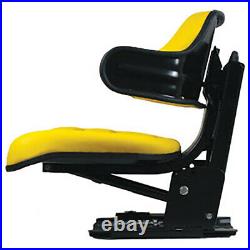 Yellow Waffle Style Suspension Tractor Seat Fits John Deere 2530 2550 2555 2630