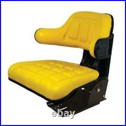 Yellow Waffle Style Suspension Tractor Seat Fits John Deere 2530 2550 2555 2630